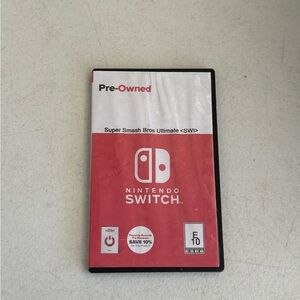 Nintendo Switch Super Smash Bros Ultimate game